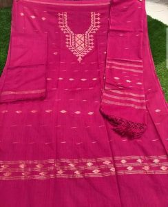 Dhakaya Jamdani Three-Piece - Image 6